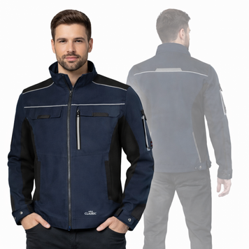 Робоча куртка унісекс, роба, спецодяг, уніформа CLASSIC STRETCH- J n.blue фото